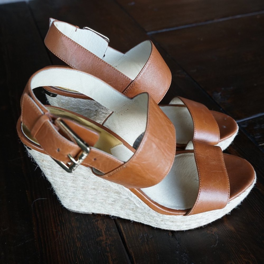 Michael Kors 'Posey' Espadrille Wedge Sandal